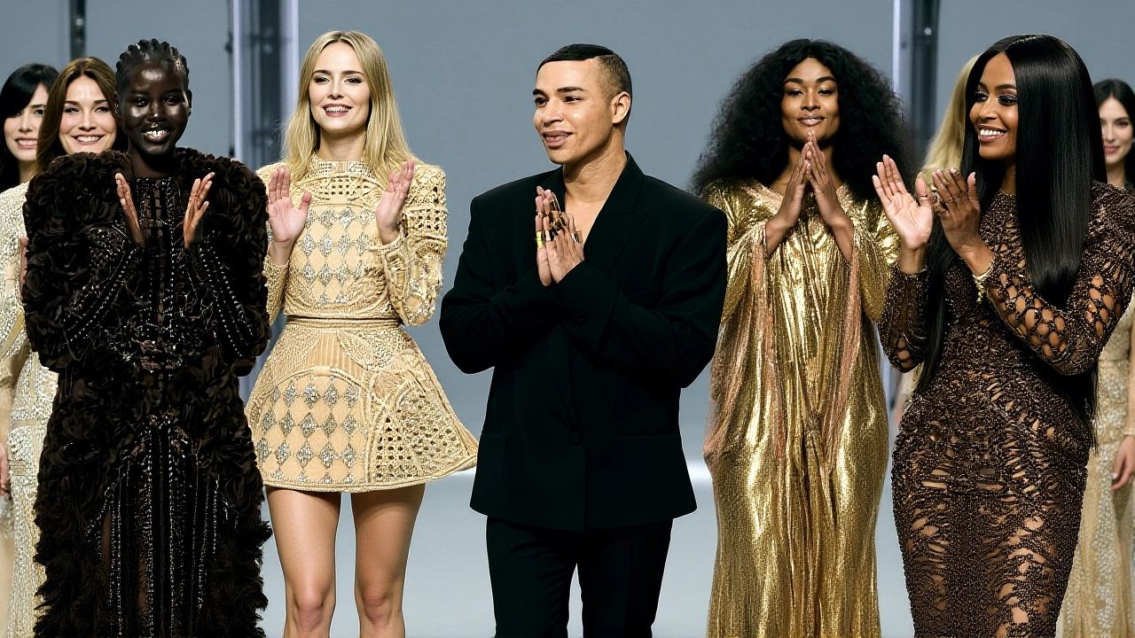 Balmain Marks Olivier Rousteing’s 10‑Year Reign with Bruni & Campbell Runway Spectacle